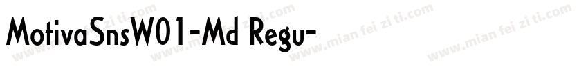 MotivaSnsW01-Md Regu字体转换